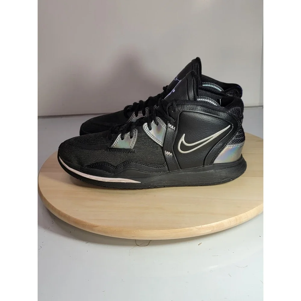 Nike Kyrie Infinity Mid Black Metallic Silver Size 7Y